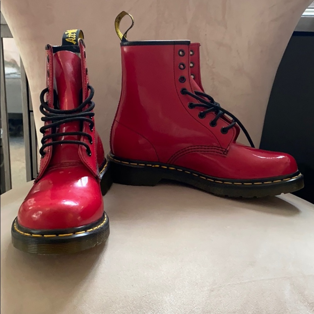 Limited Edition Red Glossy Doc Martens